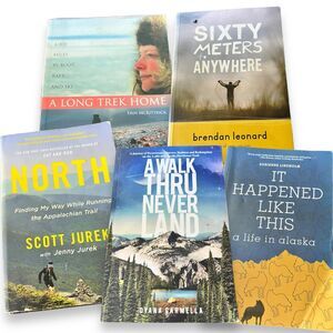 Adventure Memoir Book Lot of 5 Alaska Hiking Running‎ Appalachian Trail Jurek